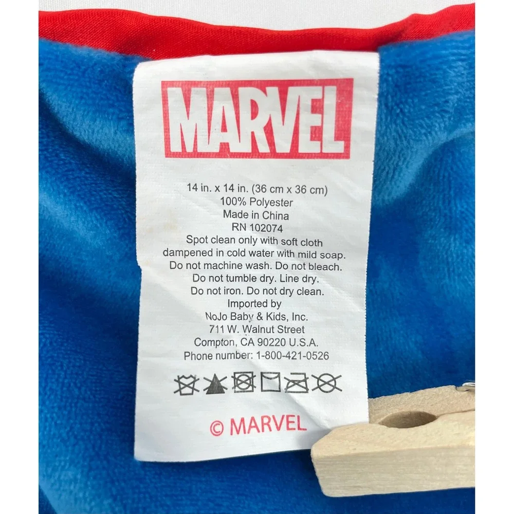 Marvel Spiderman Plush Blue Red Lovey Security Blanket Baby